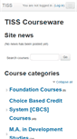 Mobile Screenshot of moodle.tiss.edu