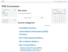 Tablet Screenshot of moodle.tiss.edu